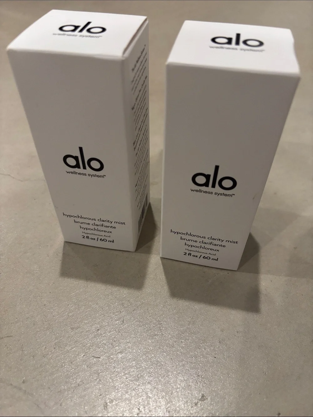 2 NIB Alo Yoga Wellness System Hypochlorous Clarity Mists